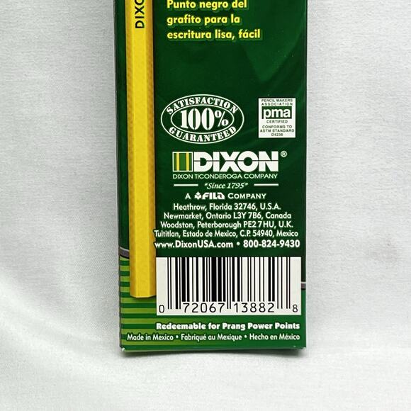 Vintage Dixon Ticonderoga Pencils 13882 No. 2 Soft 12 Count Made in USA NIB - Picture 5 of 9